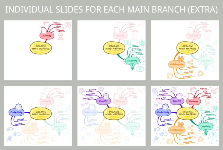 Organic Mind Mapping individual slides