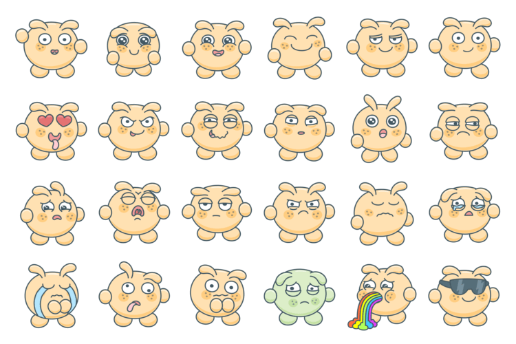 Blabby Blob Emotions — Animated Stickers (full)