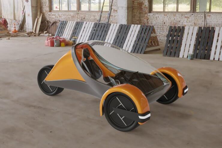 Futuristic Trike Render 01